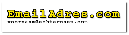 emailadres.com voor uw eigen herkenbare emailadres: voornaam@achternaam.com/net